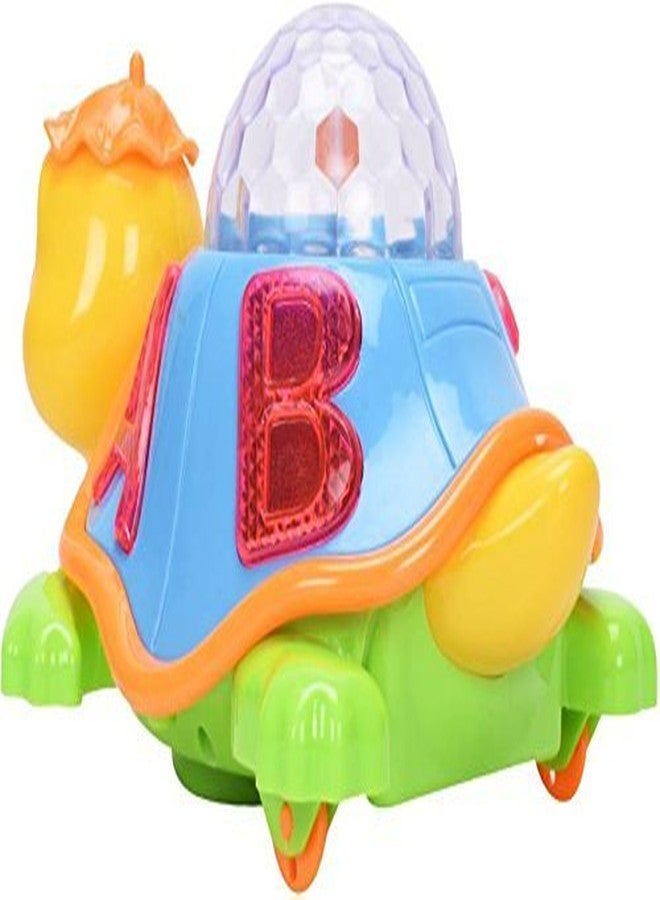 Smart Picks Bump and Go Turtle Toy with 3D Lights, Music and Projection (Multicolour) - Image 2